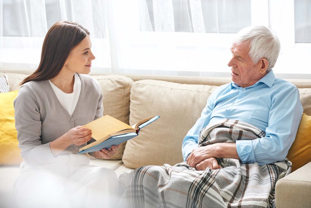 Emotional support and mental wellness offered through in-home care services in Illinois for seniors